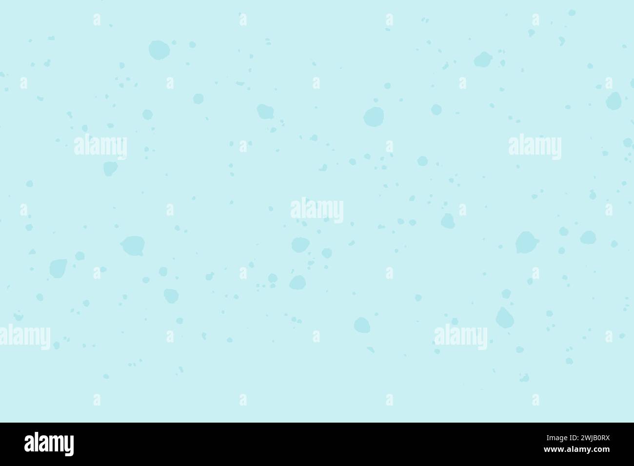 Blue background, blotchy paint texture, paint splatter. Vector Stock Vector