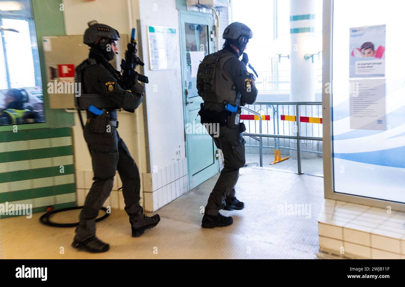 During Tuesday, the police and emergency services practiced regarding ...