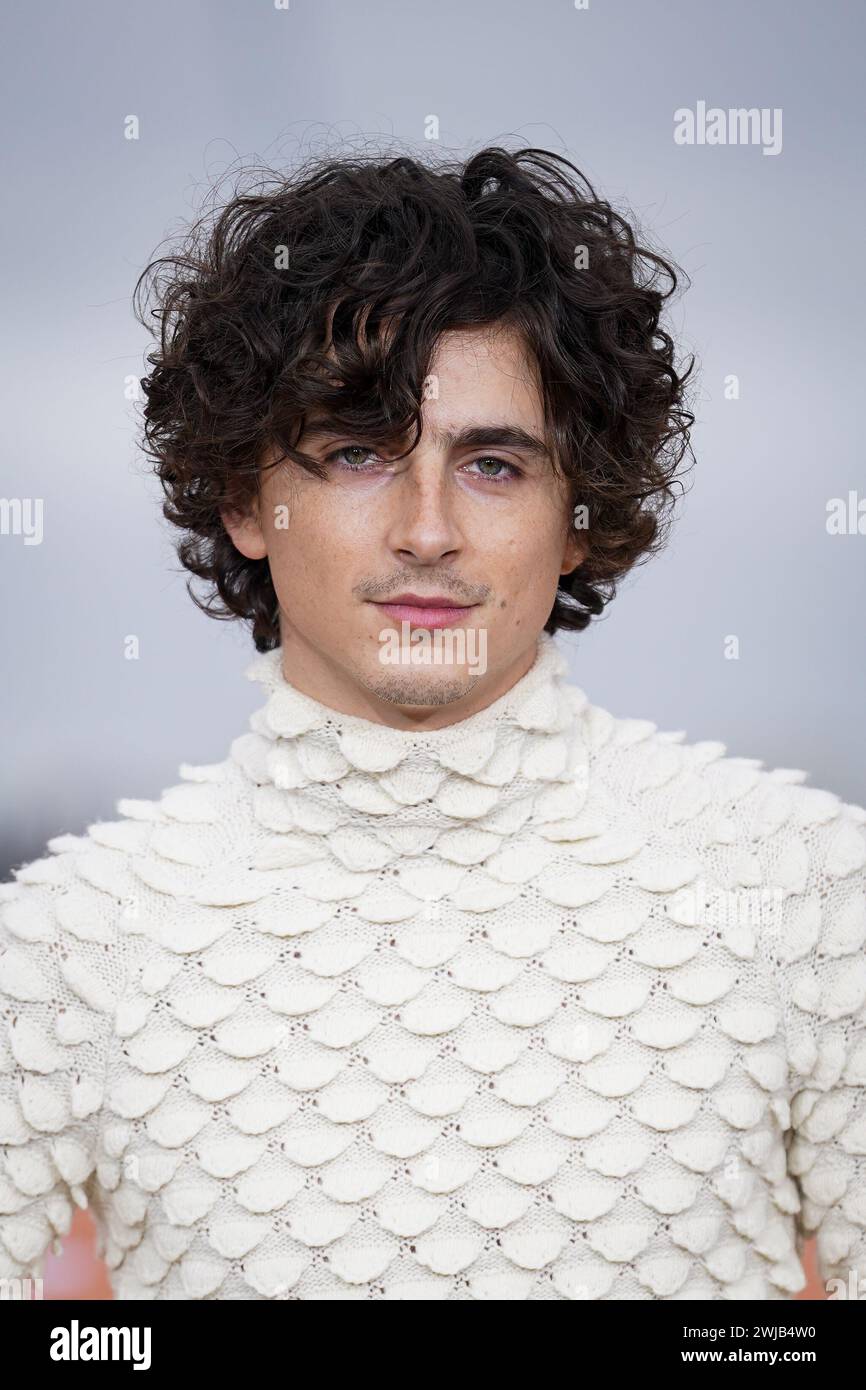 Timothee Chalamet attending a photo call for Dune Part Two, at IET