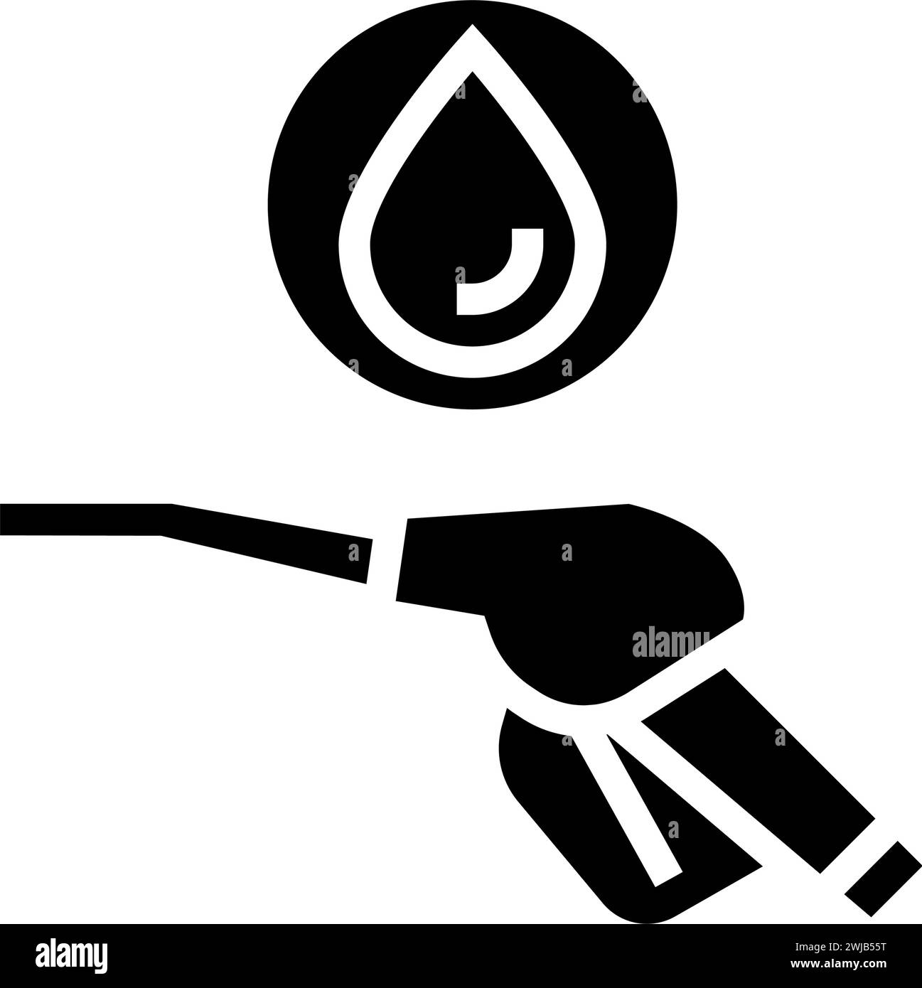 diesel oil industry glyph icon vector illustration Stock Vector Image ...