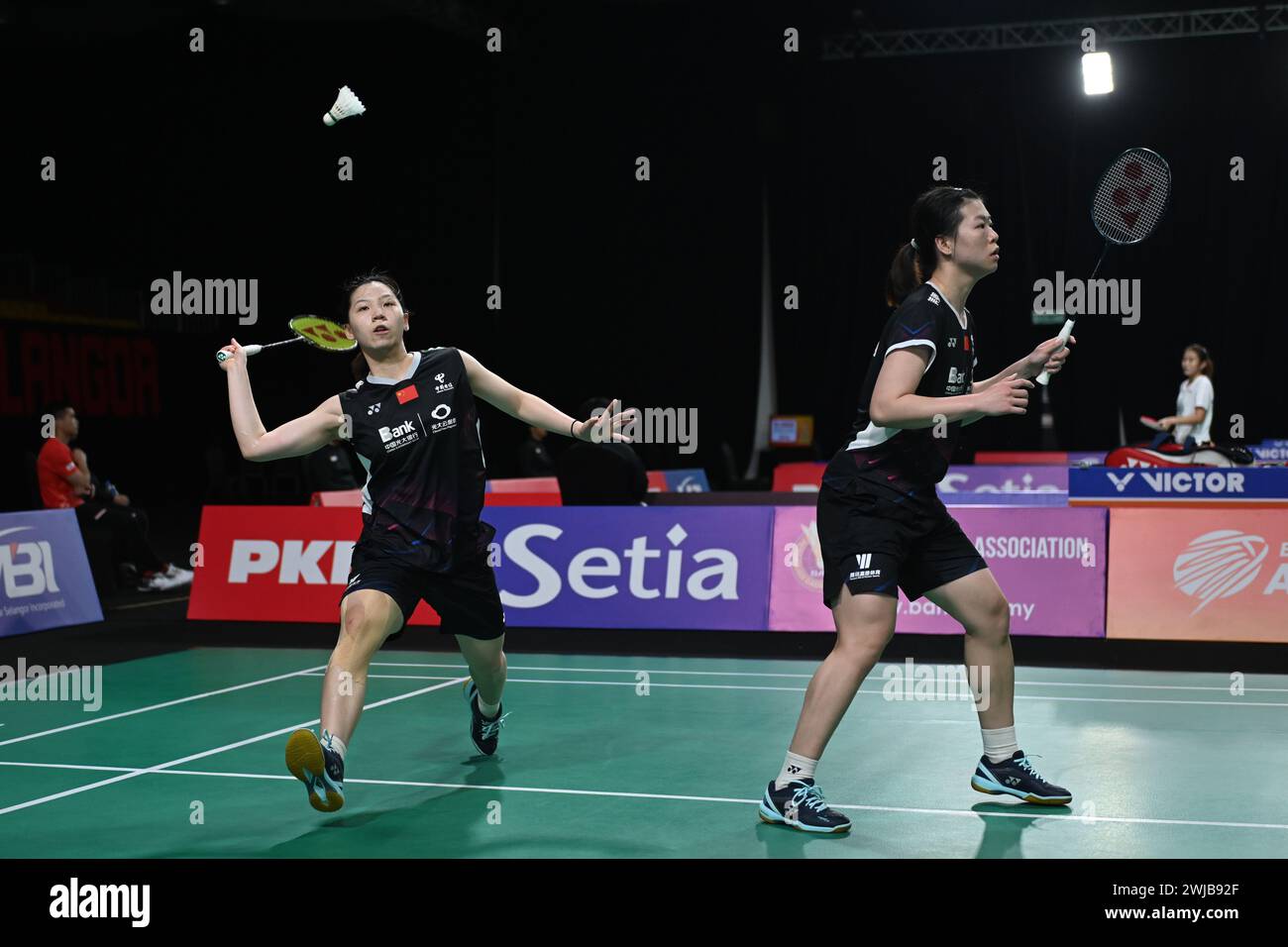 Shah Alam, Malaysia. 14th Feb, 2024. Li Yijing (L)/Luo Xumin of China ...