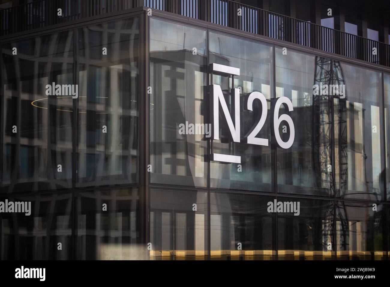 Berlin, Germany. 10th July, 2023. The logo of the online bank N26 is attached to the façade. Credit: Fernando Gutierrez-Juarez/dpa/Alamy Live News Stock Photo
