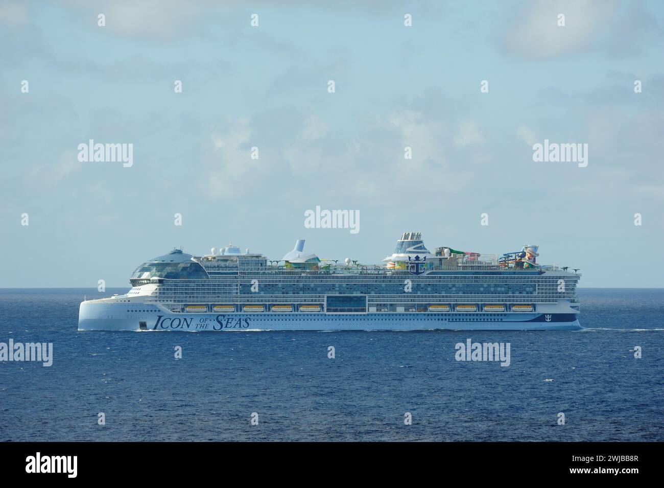 Caribbean Sea, Nassu - 28th Jan 2024:Icon of the Seas on her maiden voyage Stock Photo