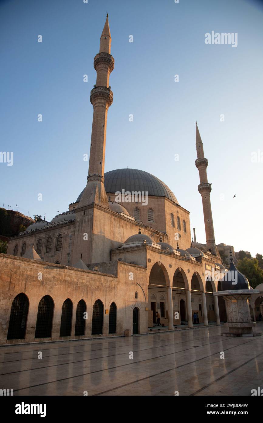 Sanliurfa,Turkey - 08-09-2024:Mevlidi Halil Mosque is one of the important holy places of Urfa Stock Photo