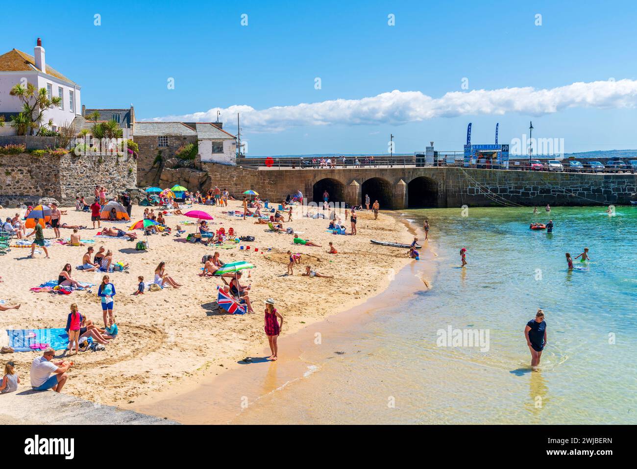 Harbour Sand, St Ives, Cornwall, England, United Kingdom, Europe Stock Photo