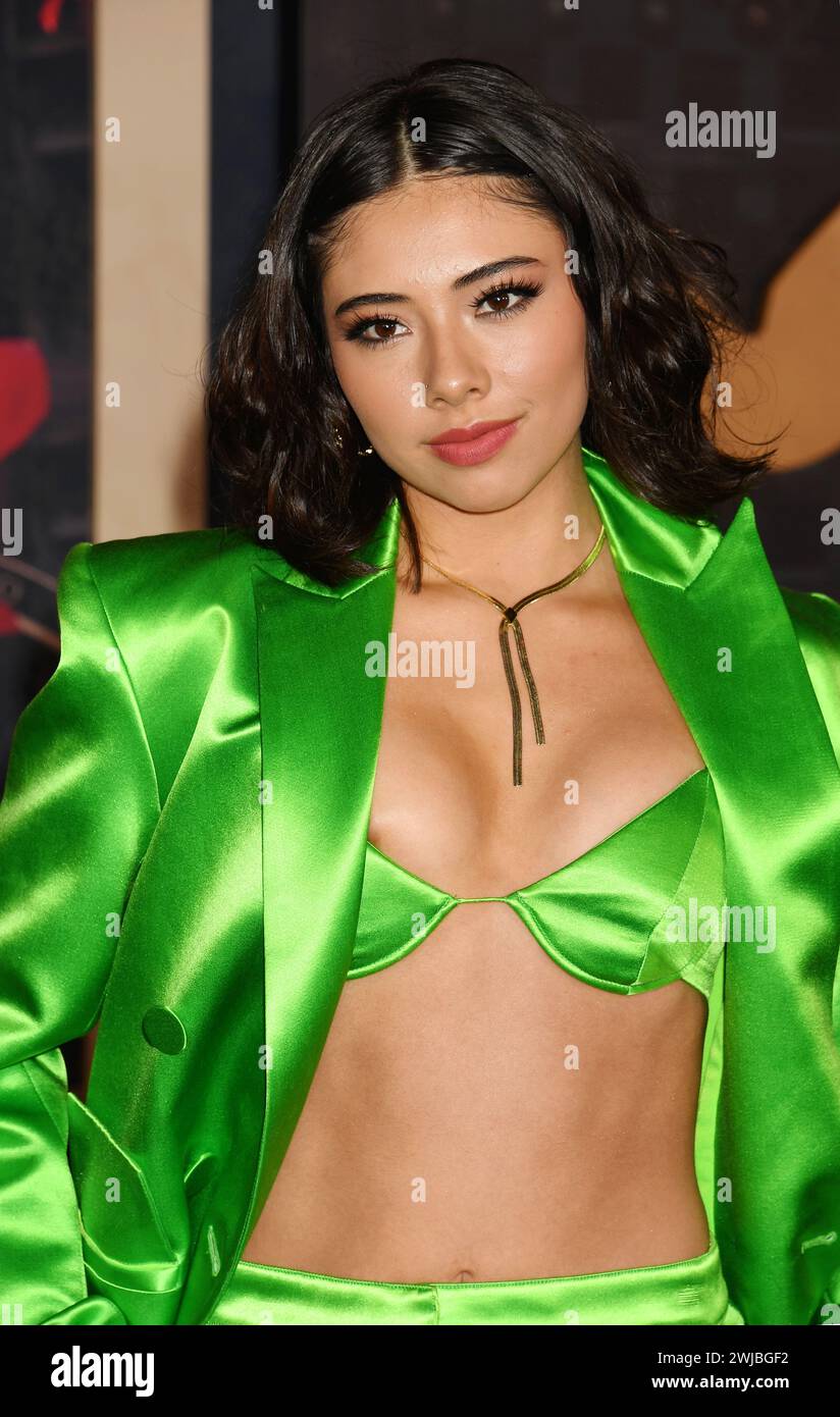 Hollywood, California, USA. 13th Feb, 2024. Xochitl Gomez attends Los Angeles Premiere Of Amazon MGM Studios 'This Is Me.Now: A Love Story' at Dolby Theatre on February 13, 2024 in Hollywood, California. Credit: Jeffrey Mayer/Media Punch/Alamy Live News Stock Photo
