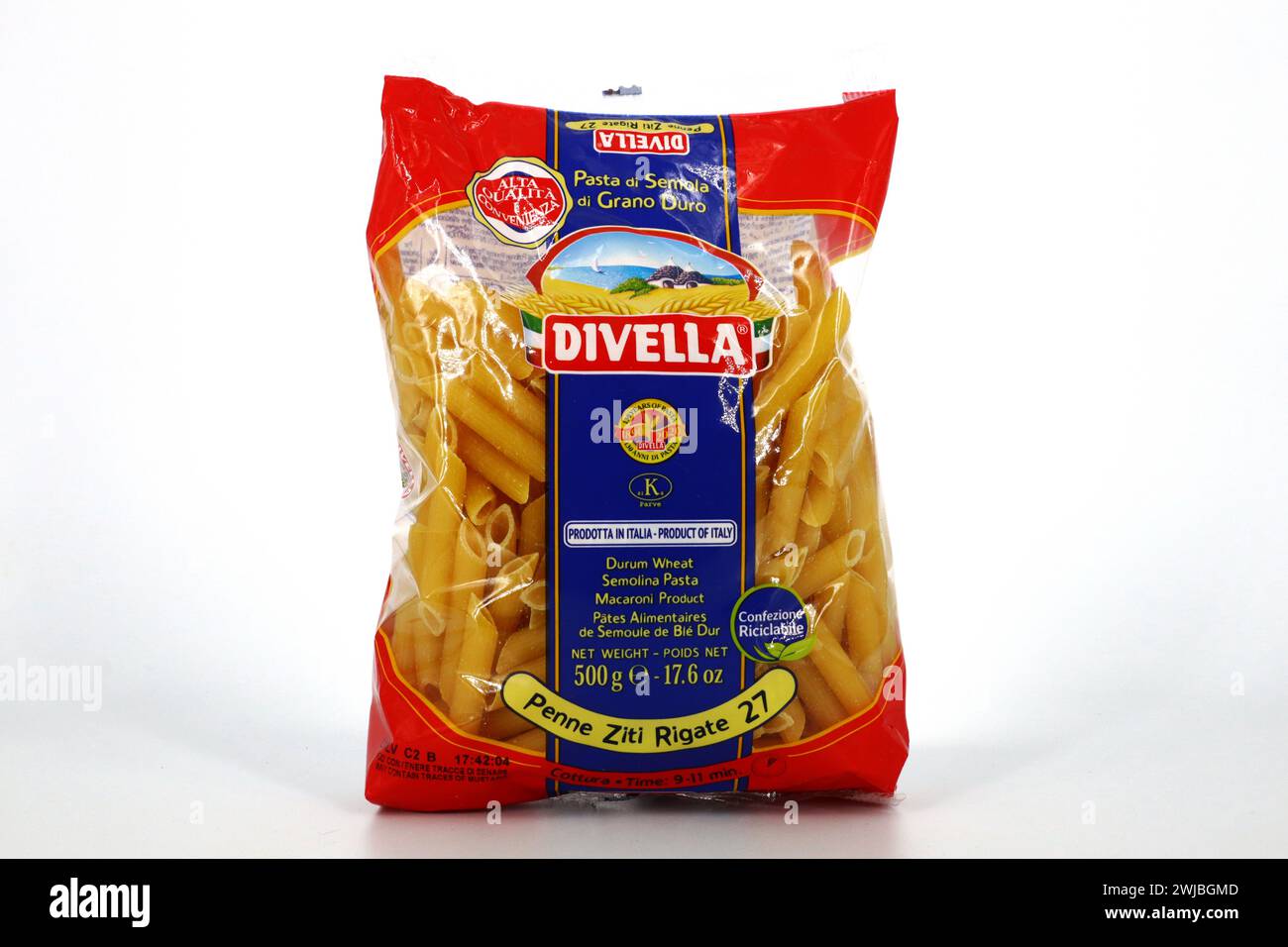 Pasta DIVELLA, durum Wheat semolina pasta macaroni product. Traditional