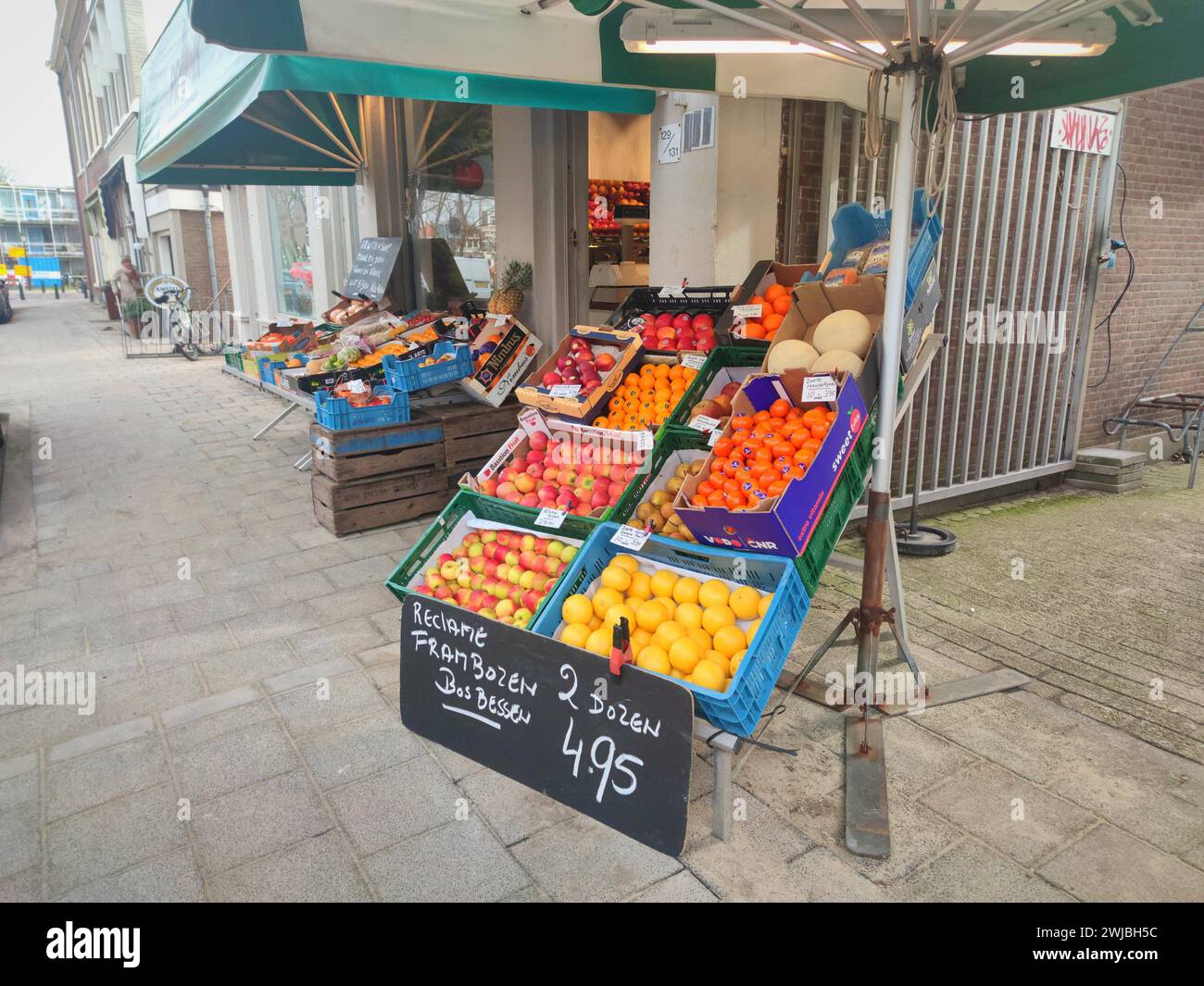 Traditional Dutch grocery store in Scheveningen, The Netherlands Stock Photo