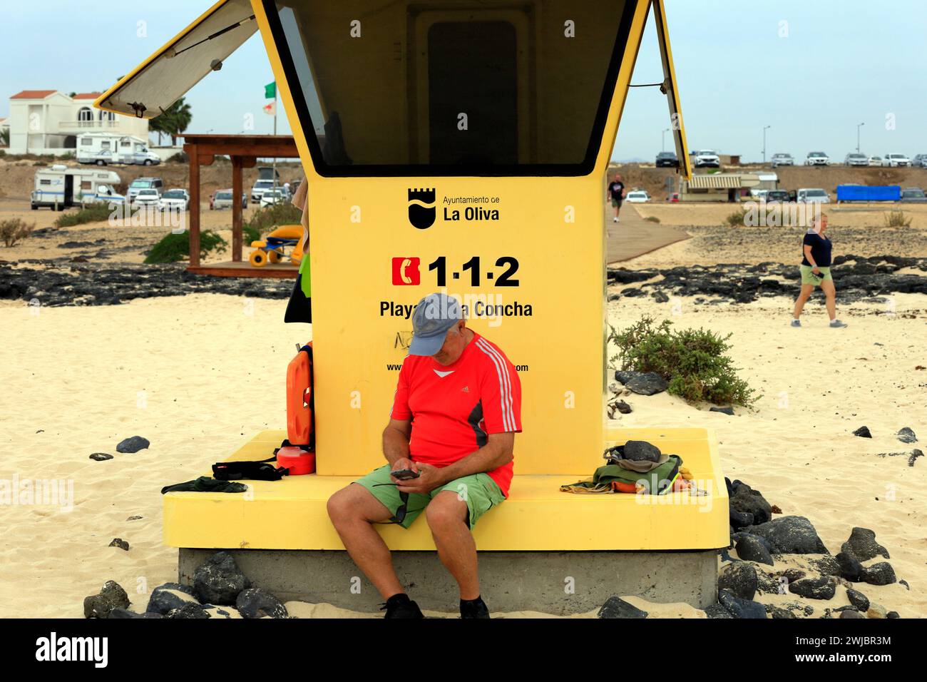 Lifeguard Phone Mobile lifeguard station hi-res stock photography and images - Alamy