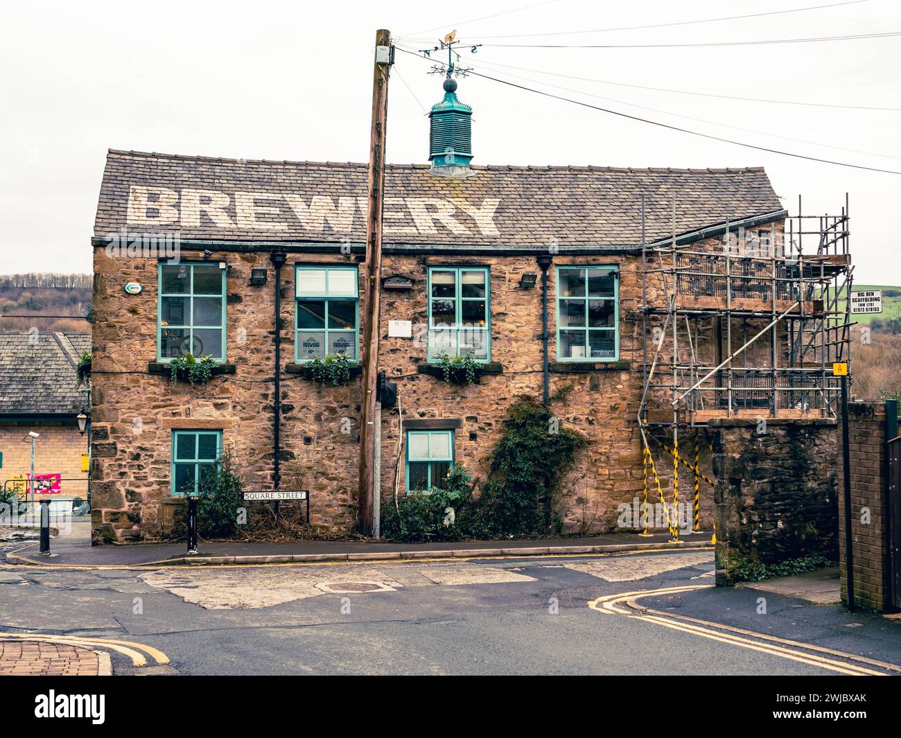 Ramsbottom Bury UK 10 February 2024. Ramsbottom Irwell works Brewery ...