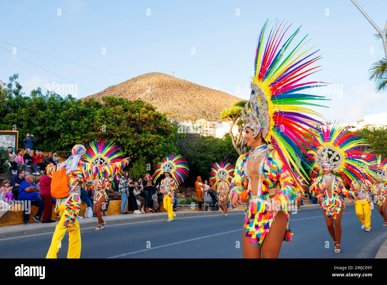 Celebración del carnaval de Gáldar Stock Photo