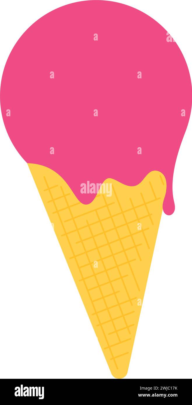 Colored ice cream cone icon Vector Stock Vector Image & Art - Alamy