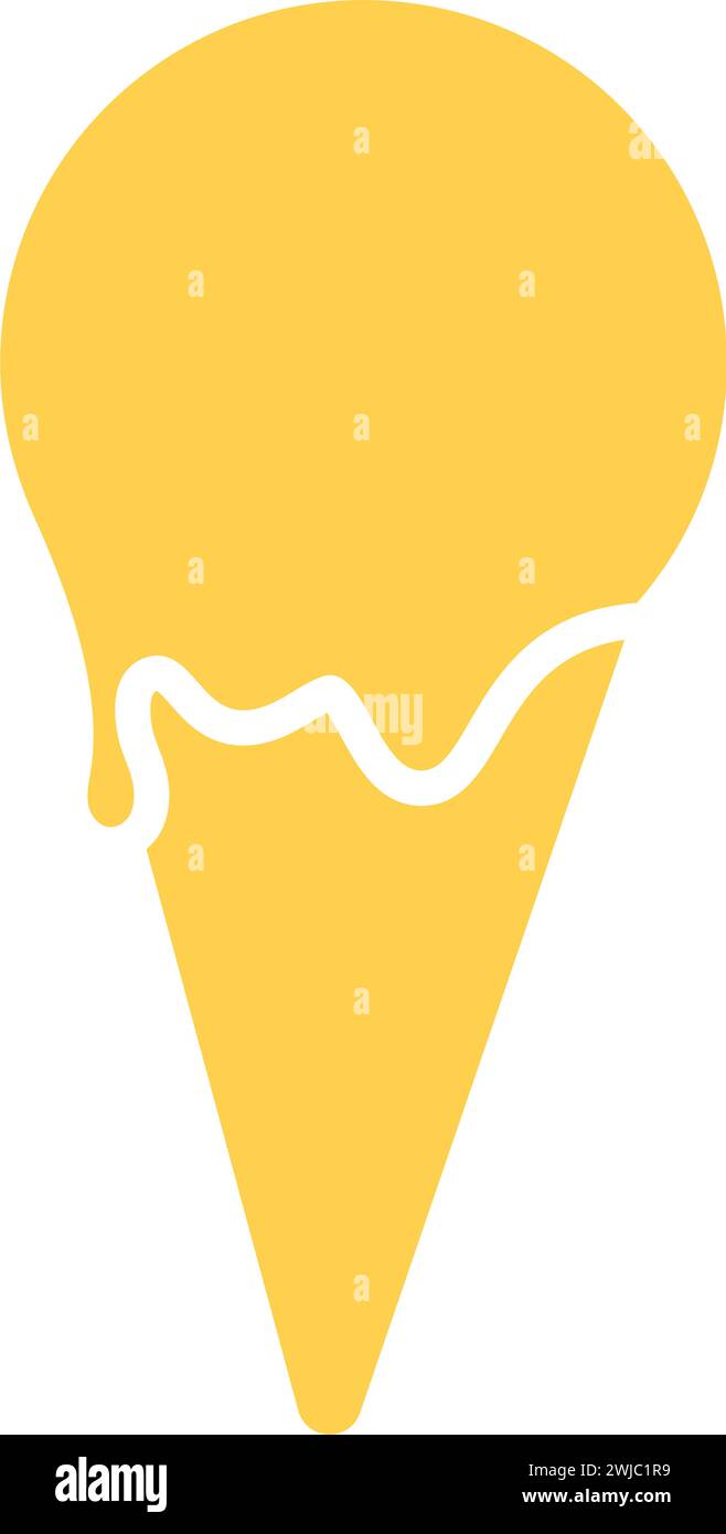 Colored ice cream cone icon Vector Stock Vector Image & Art - Alamy