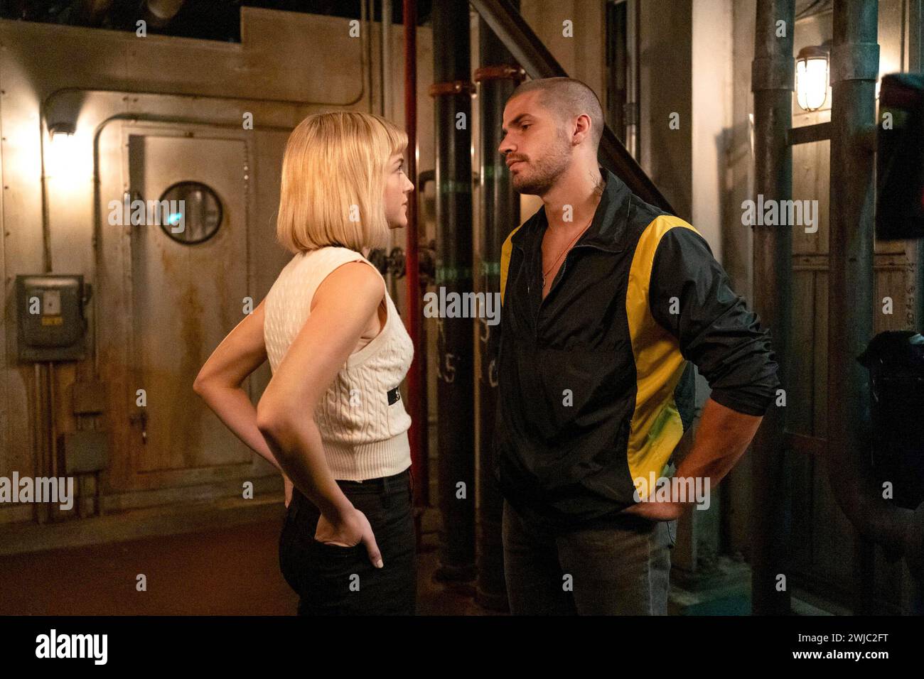 DEATH AND OTHER DETAILS, from left: Violett Beane, Hugo Diego Garcia ...