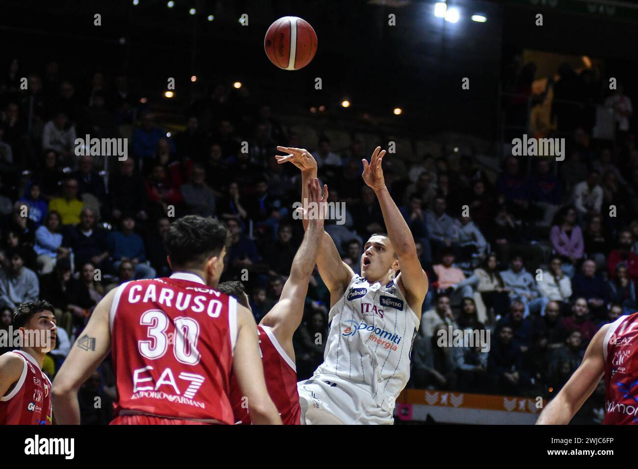 Turin, Italy. 14th Feb, 2024. EA7 Emporio Armani vs Dolomiti Energia