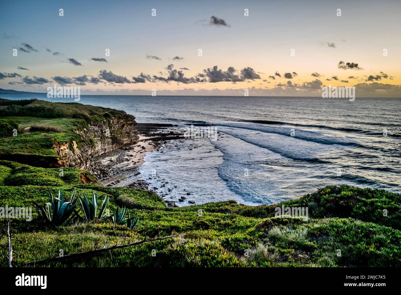 landscape-of-ericeira-portugal-stock-photo-alamy