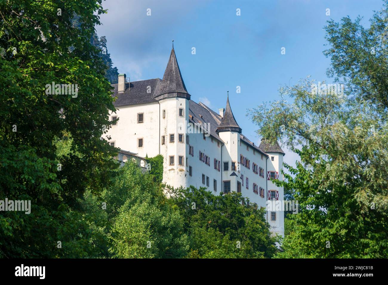 Schloss Tratzberg Castle Stans Silberregion Karwendel Tirol, Tyrol Austria Stock Photo