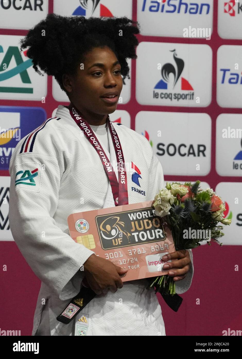 CYSIQUE SARAH LEONIE OF FRANCE PODIUM during the Paris Grand Slam 2024