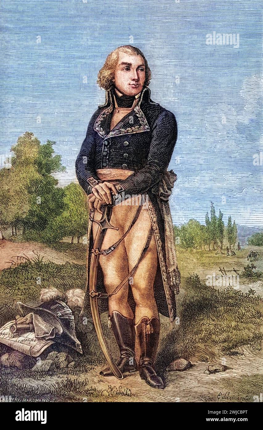 Jean-Baptiste, Comte Jourdan geb. 29. April 1762 in Limoges gest. 23. November 1833 in Paris war ein französischer Offizier, Heerführer und General in Stock Photo