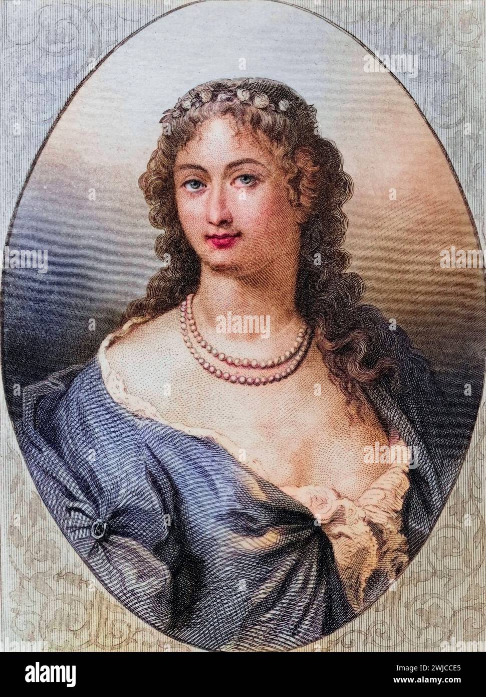 Claudine Alexandrine Guerin, Marquise de Tencin geb. 27. April 1682 in Grenoble gest. 4. Dezember 1749 in Paris war eine bekannte französische Salonni Stock Photo