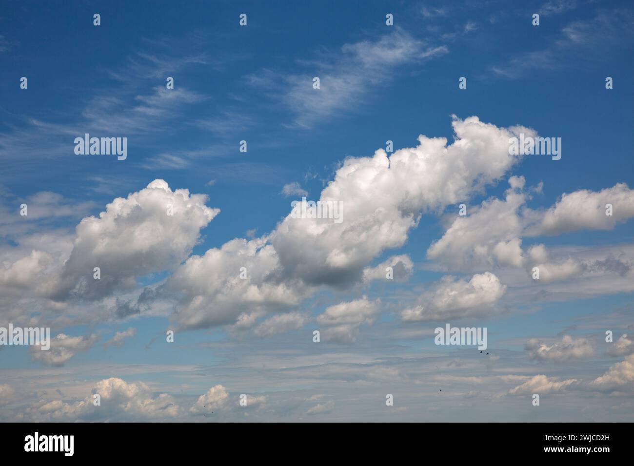 Vivid blue summer sky hi-res stock photography and images - Alamy
