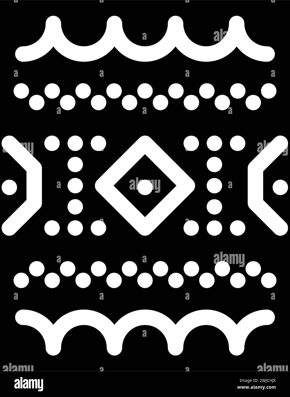 sampler embroidery hobby glyph icon vector illustration Stock Vector ...