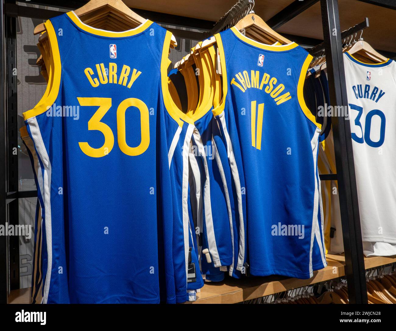 Branded Merchandise at the NBA Store on Fifth Avenue in New York City