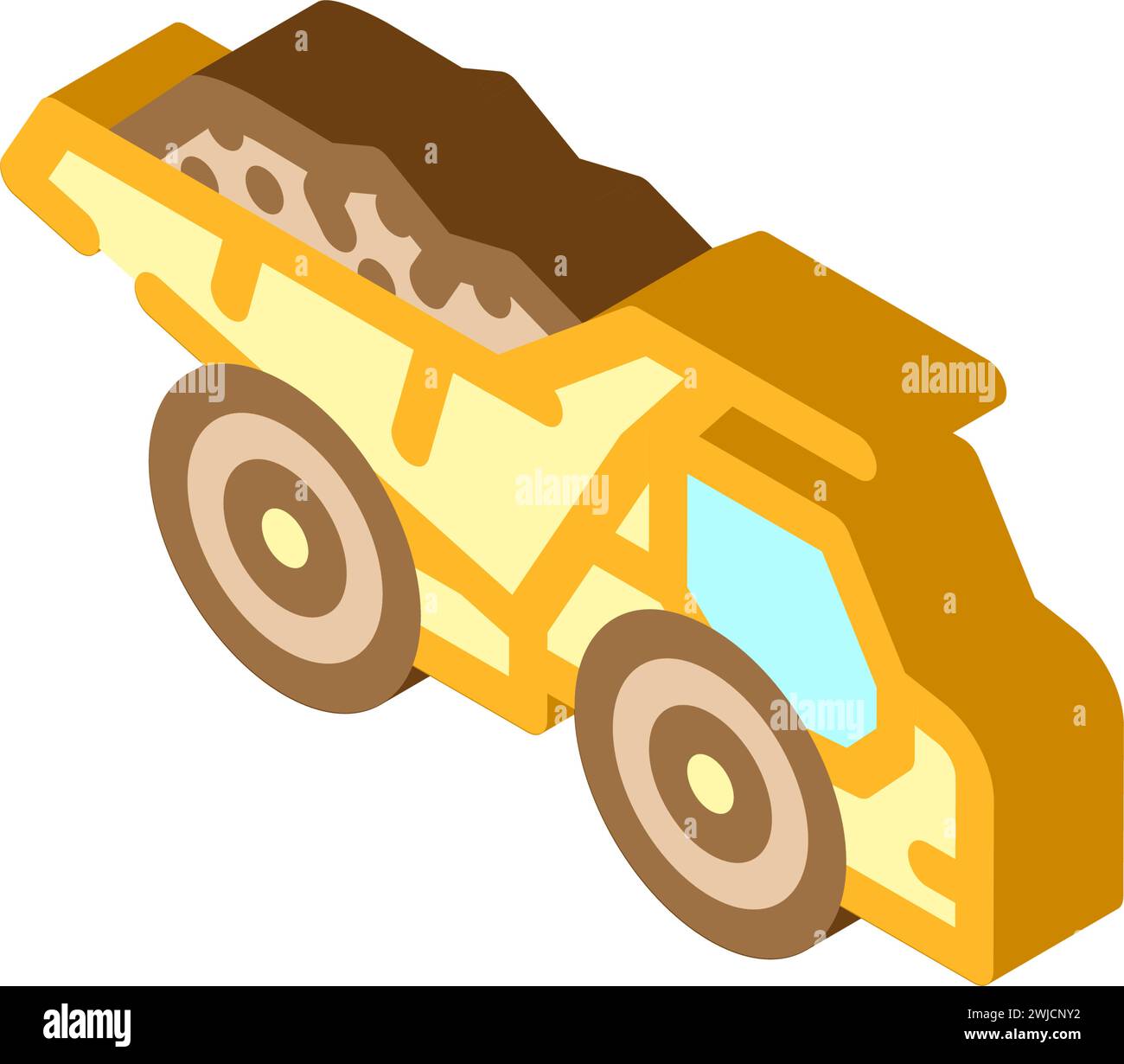 crane hook construction vehicle isometric icon vector illustration ...