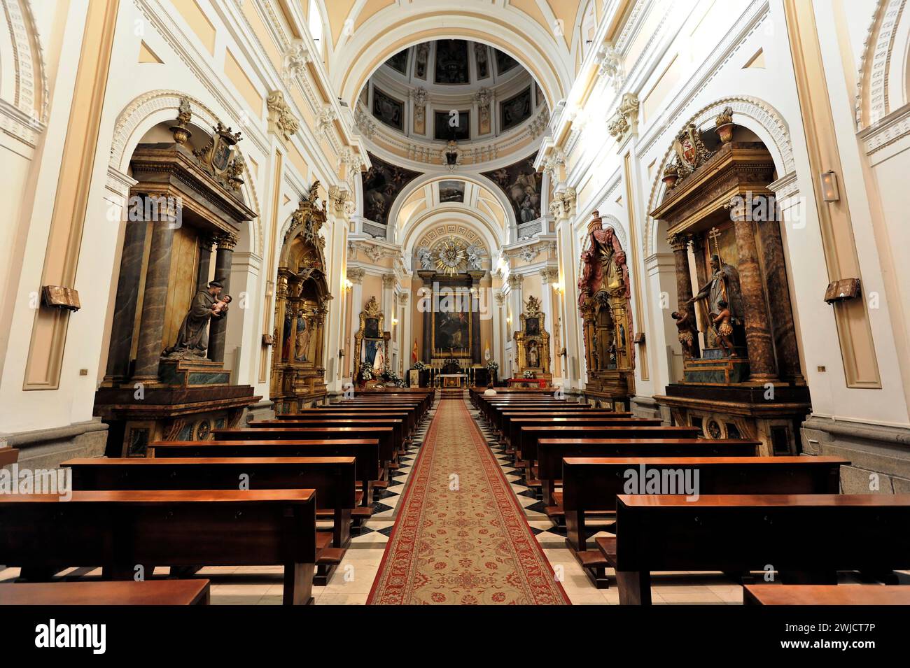 Interior view, Iglesia Catedral de las Fuerzas Armadas, Madrid, Spain Stock Photo