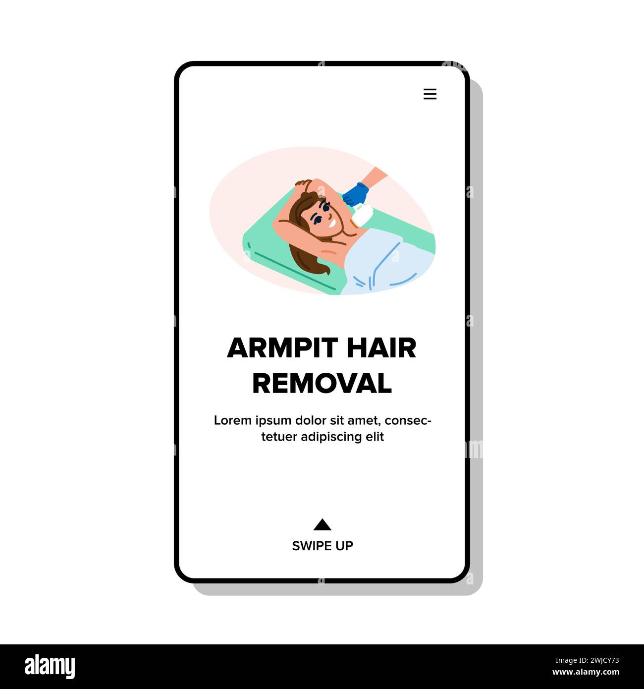 skin armpit hair removal vector Stock Vector Image & Art Alamy