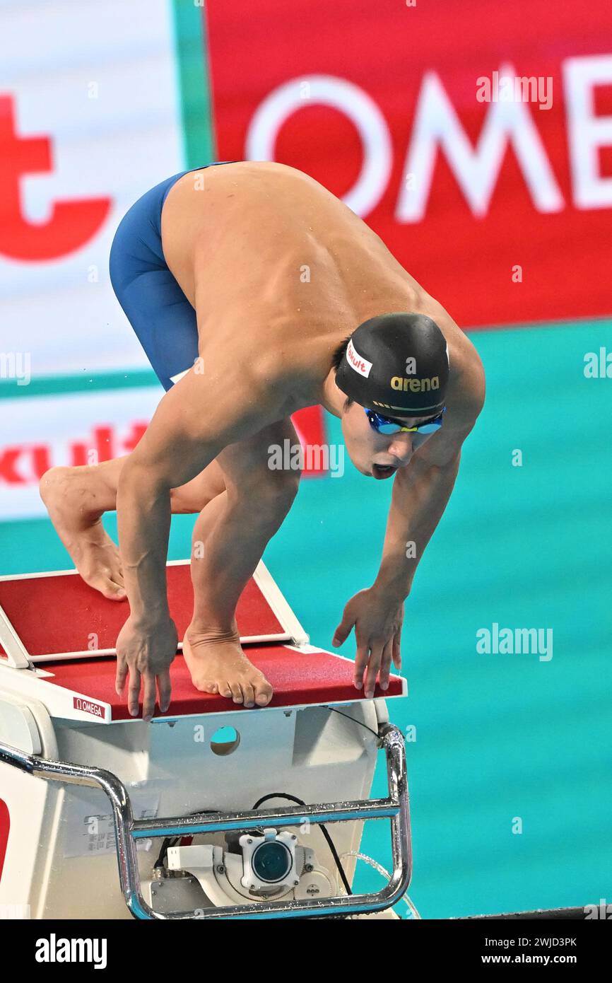 Doha, Qat. 14th Feb, 2024. Tomoru Honda from Japan during World