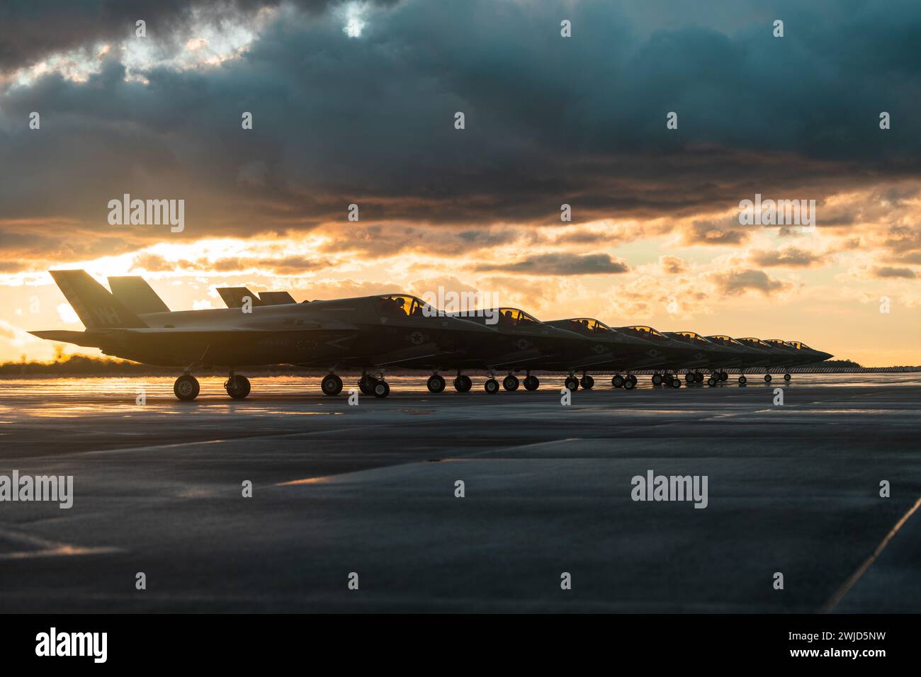 U.S. Marine Corps pilots with Marine Fighter Attack Squadron (VMFA) 542