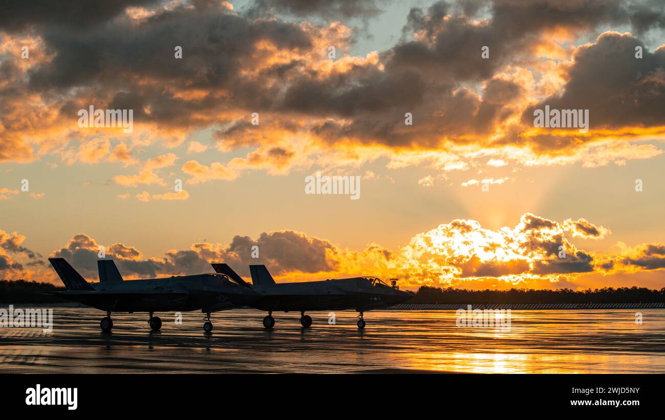 U.S. Marine Corps pilots with Marine Fighter Attack Squadron (VMFA) 542