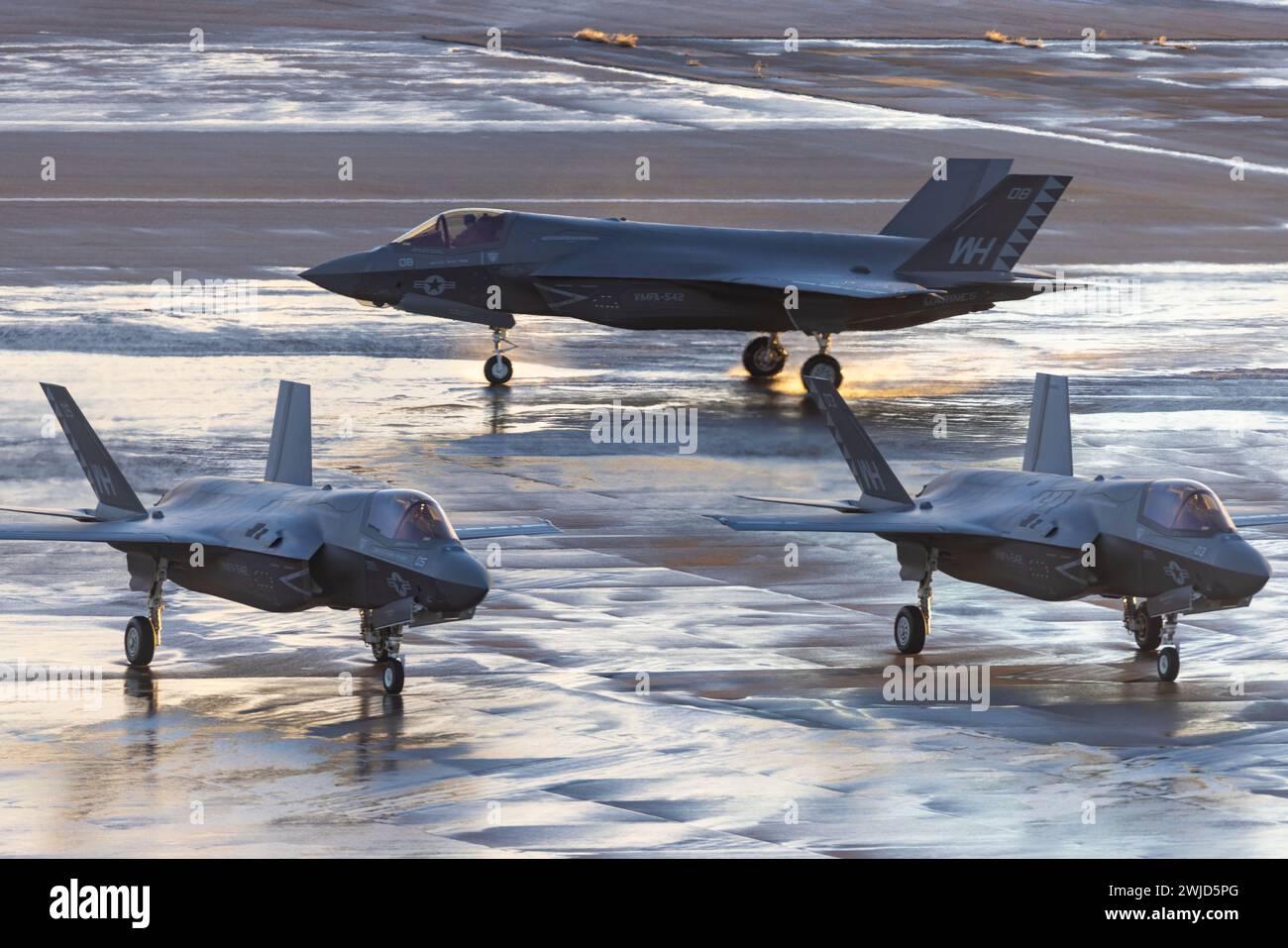 U.S. Marine Corps pilots with Marine Fighter Attack Squadron (VMFA) 542