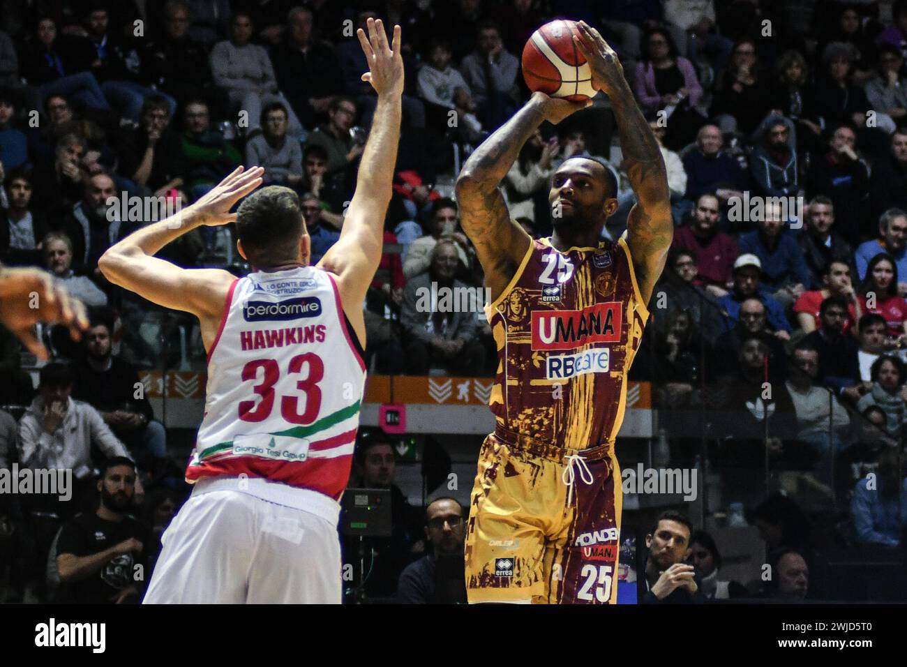 Turin, Italy. 14th Feb, 2024. Reyer Venezia vs Astra Pistoia, Italian