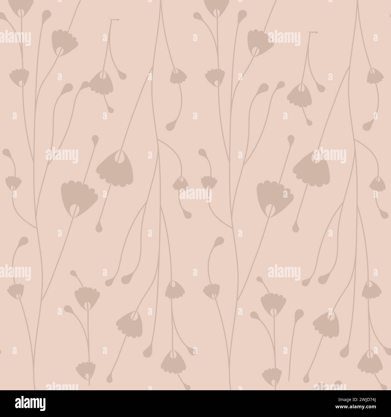 Flowers and leaves background Wallpaper Vector Stock Vector Image & Art ...
