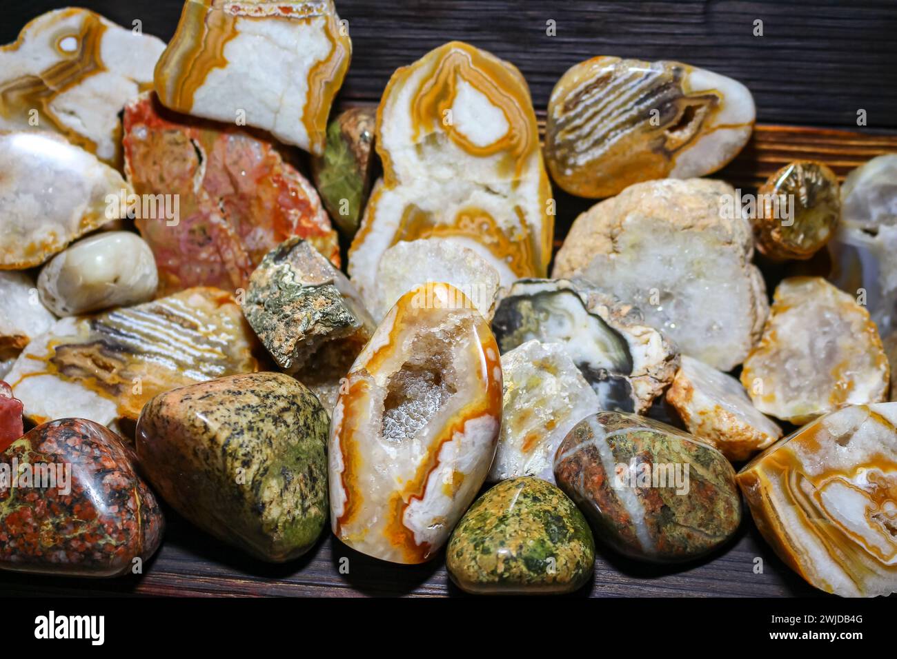 Polished ornamental stones hi-res stock photography and images - Alamy
