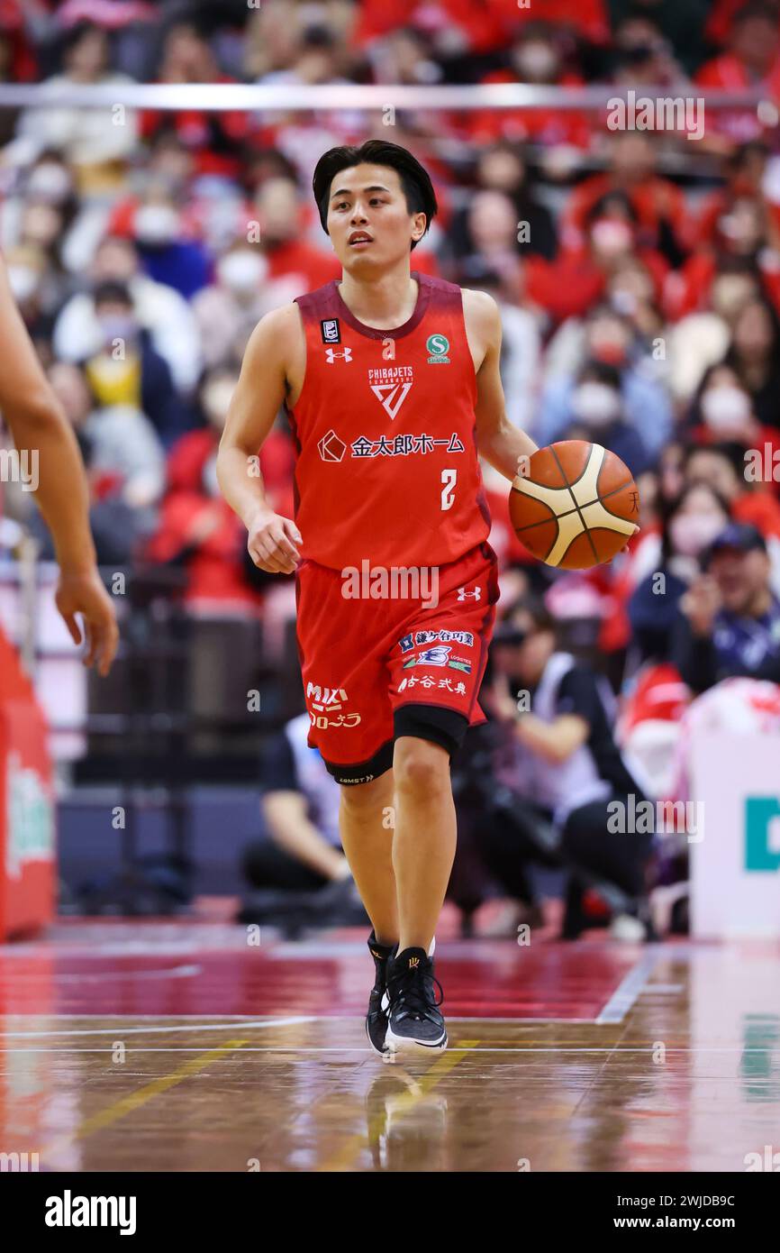 Funabashi Arena, Chiba, Japan. 14th Feb, 2024. Yuki Togashi (Jets ...