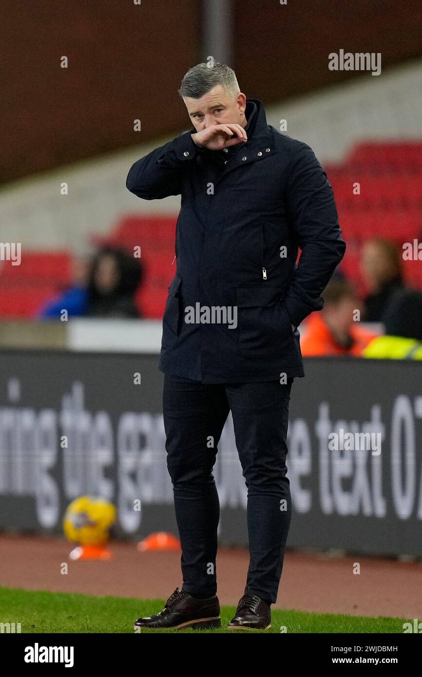 Steven Schumacher, manager of Stoke City during the Sky Bet