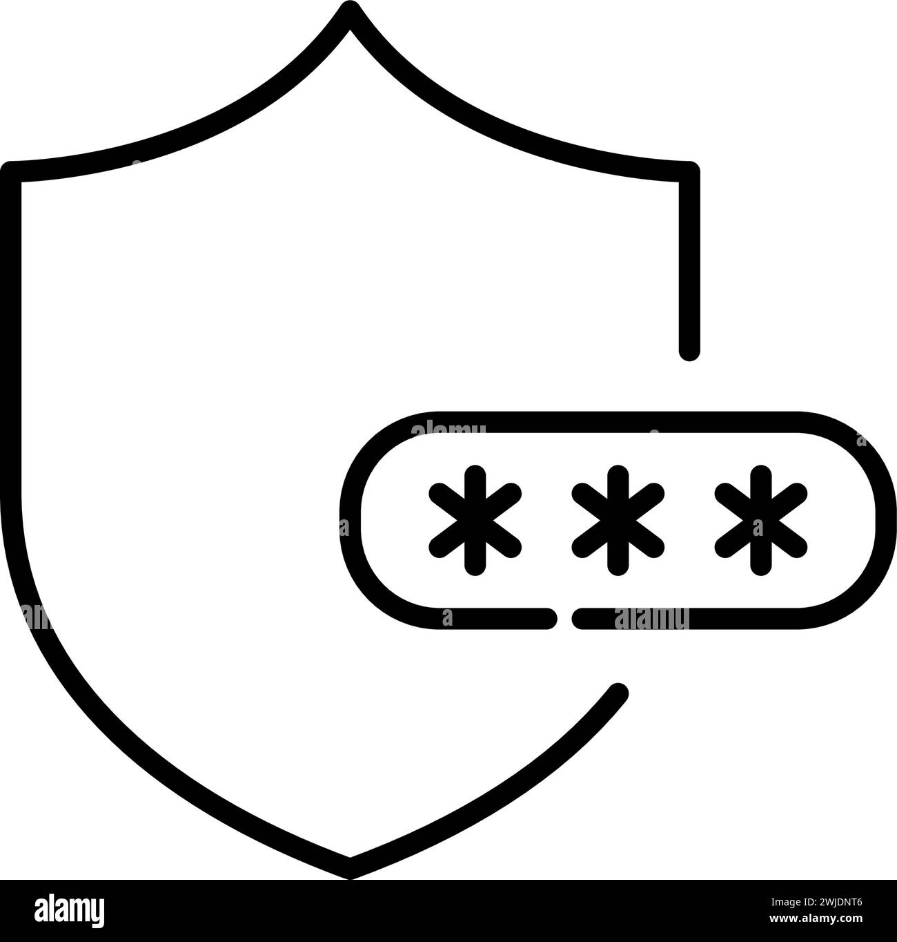 Password box shield lock Cut Out Stock Images & Pictures - Alamy