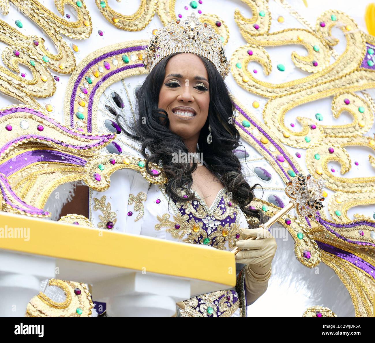New Orleans, USA. 13th Feb, 2024. Queen Zulu 2024 Angelique Roche ...