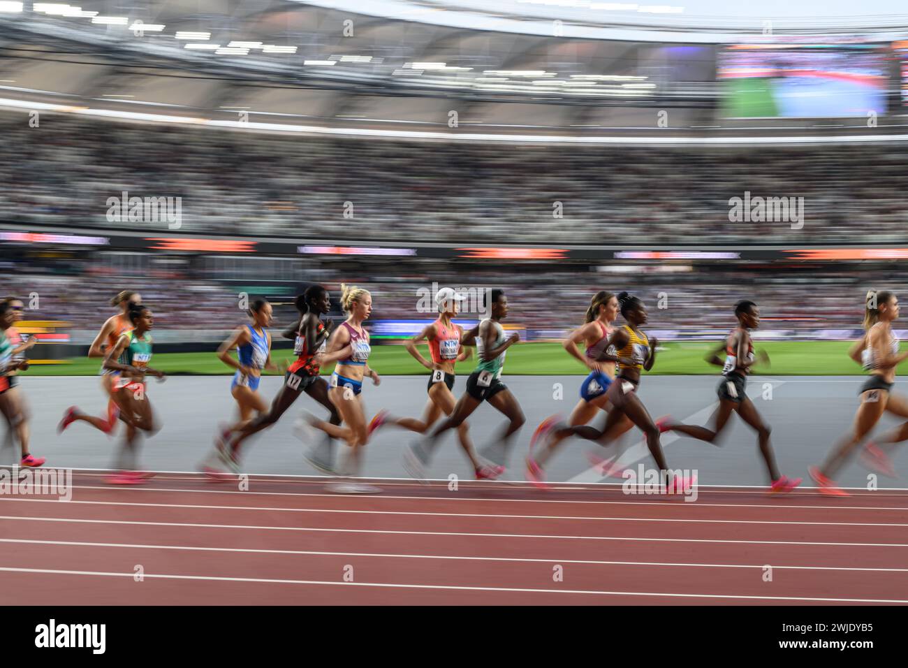 The 5000 meters at the World Athletics Championships in Budapest 2023 ...