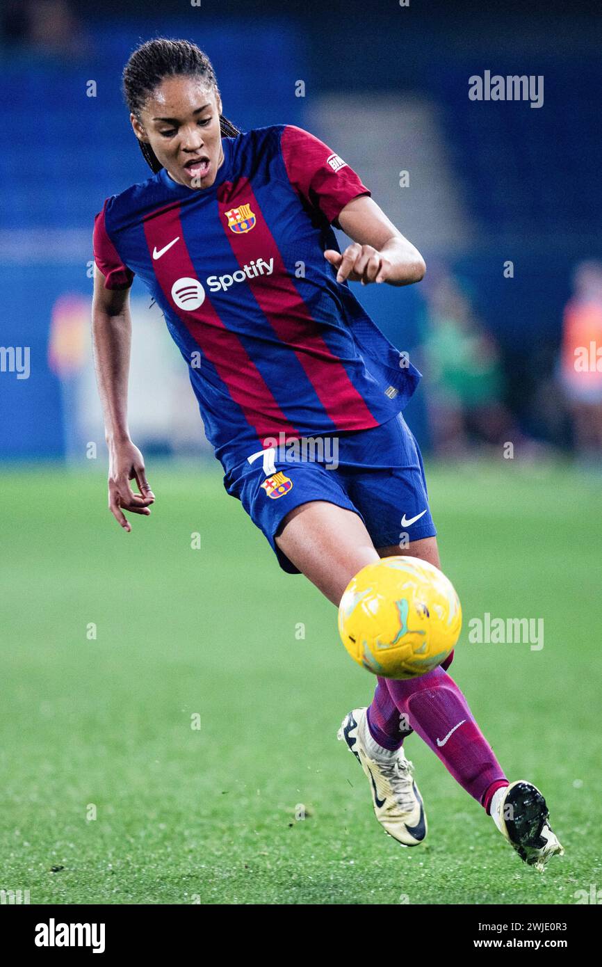Salma Paralluelo Of Fc Barcelona Seen In Action During The 2023 24 La 