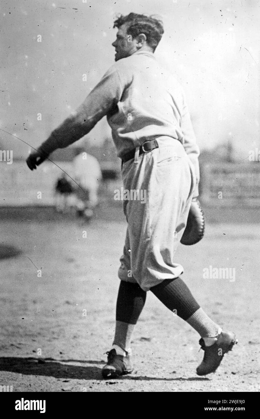 American icon Babe Ruth at the Baseball field, 1922 - Bain News Service ...