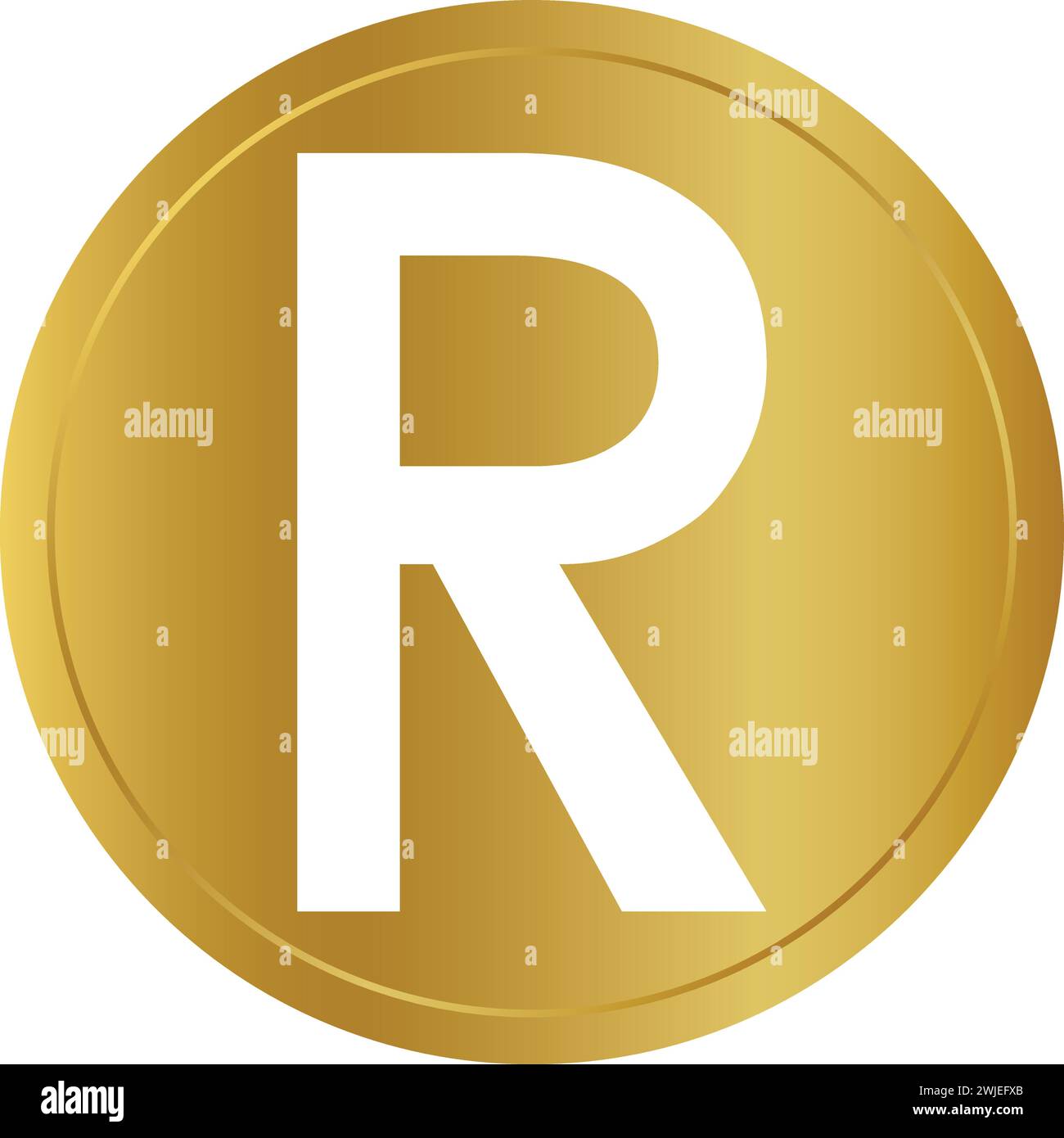 South African Rand Coin Official Currency Of South Africa Stock Vector south-african-rand-coin-official-currency-of-south-africa-stock-vector