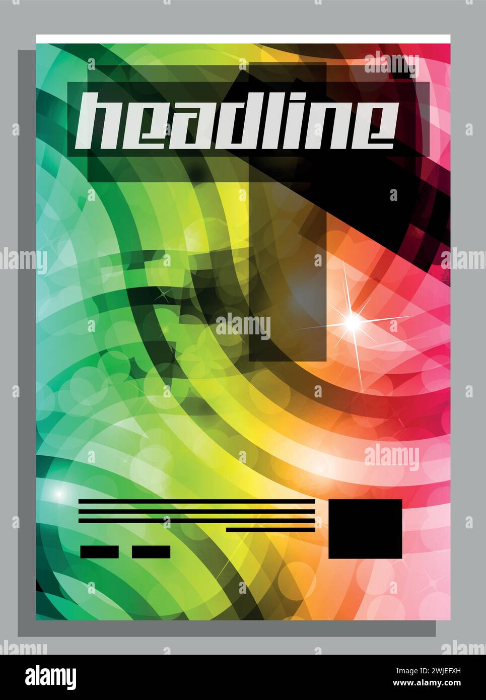 Vector Abstract Corporate Business flyer template Stock Vector