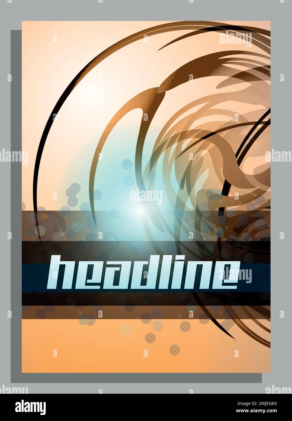 Vector Abstract Corporate Business flyer template Stock Vector