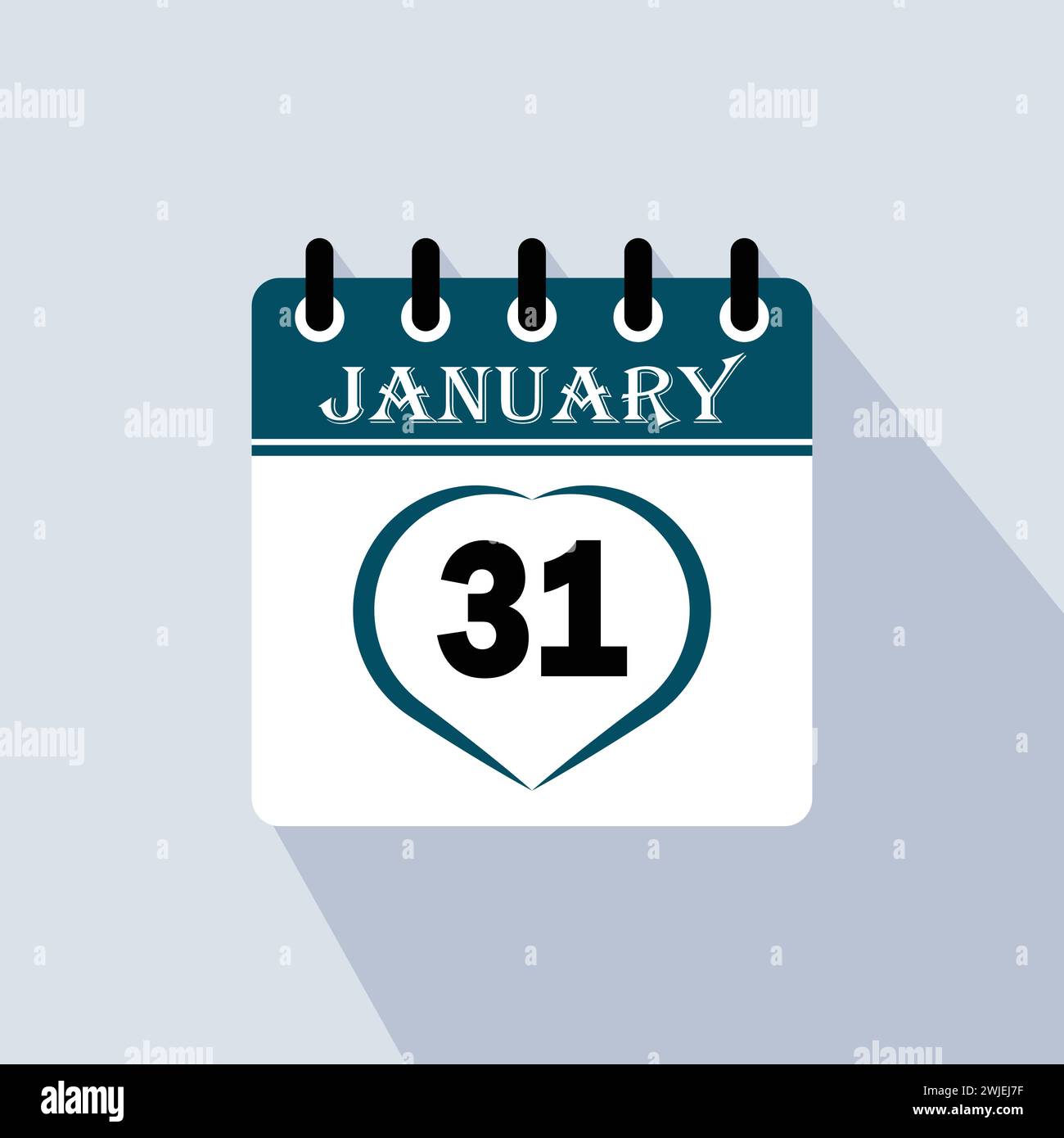 Icon Calendar Day - 31 January. 31 Days Of The Month, Vector ...