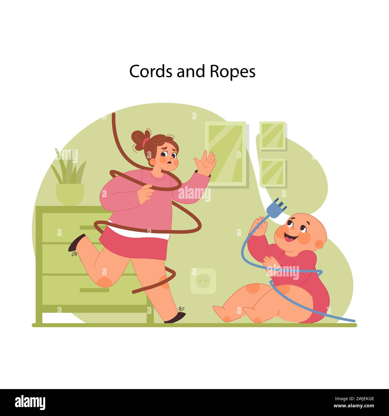 Strangulation risk Stock Vector Images Alamy