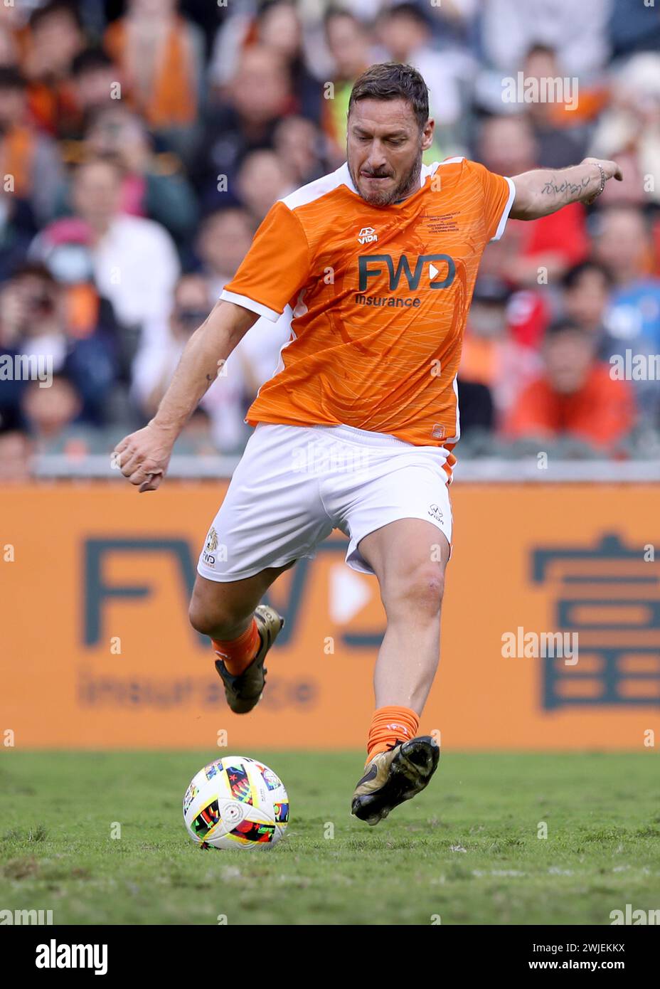 Franscesco Totti of World Legends seen in action during the FWD